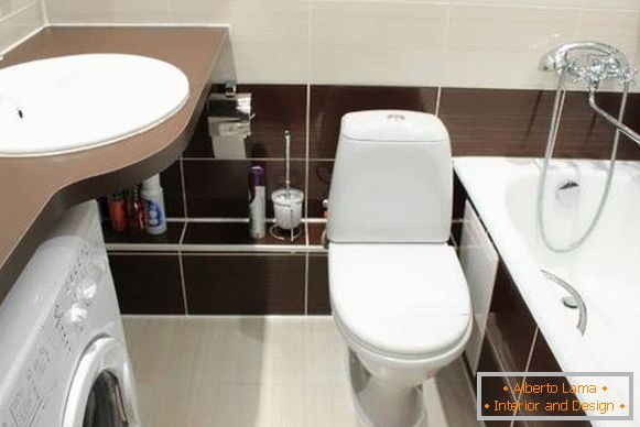 Design of a small combined bathroom - 25 photos with ideas