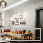 Design of one-room apartment p-44t