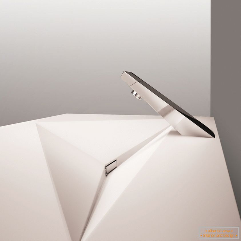 Design of a sink with an invisible sink from architime
