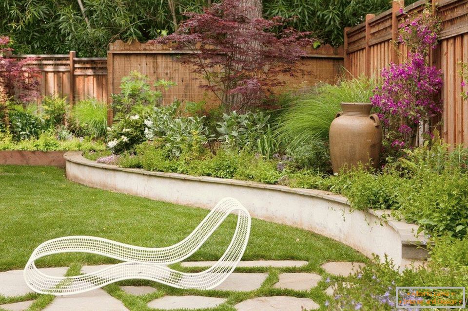 Design of a country house site on 10 acres - examples of