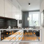 Design of a narrow kitchen - tips and examples
