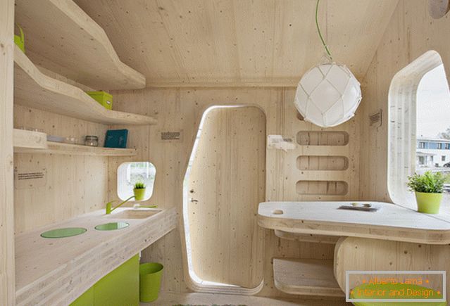 Eco-friendly house for students - 10 square meters of