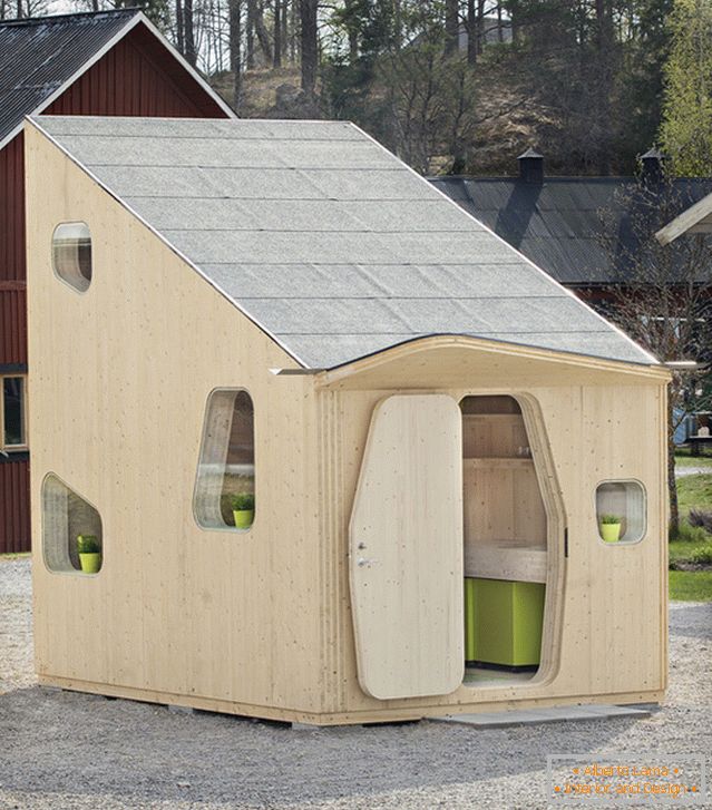 Eco-friendly house for students - 10 square meters of