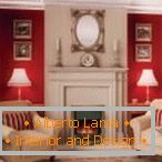 Electric fireplace in the living room interior +70 photo