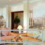 Frescoes in the interior +62 photos in the living room,