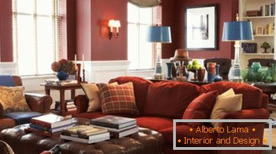 Functionality and laconism of the living room in the style