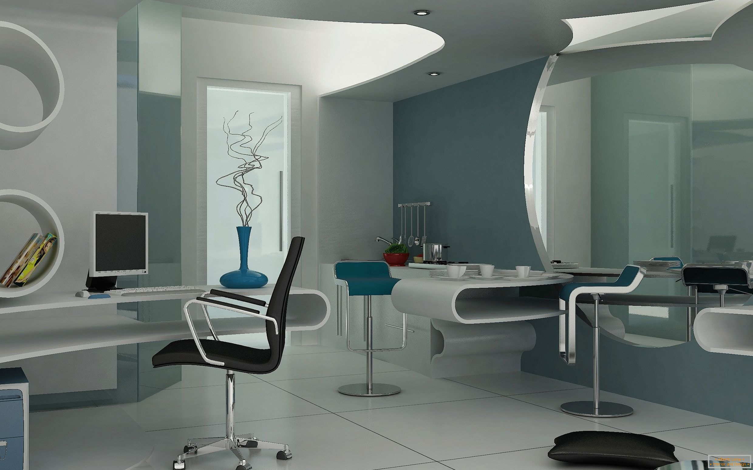 Futurism in the interior +75 style photos
