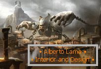 God of war: ascension - colorful concept art from jung park