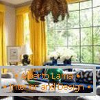 Mustard color in the interior +75 photo