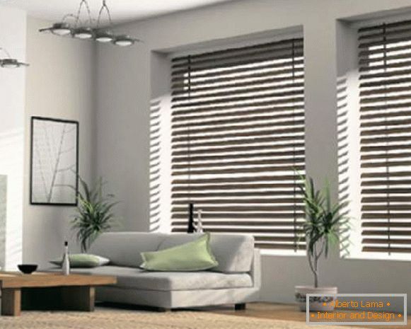 Horizontal blinds for windows: types and materials for