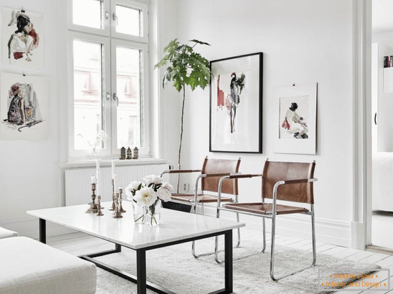 Living room in scandinavian style - 80 photos of the perfect