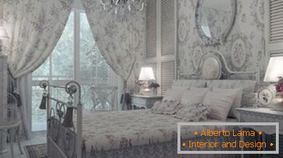 Characteristic features of the bedroom in the rustic style