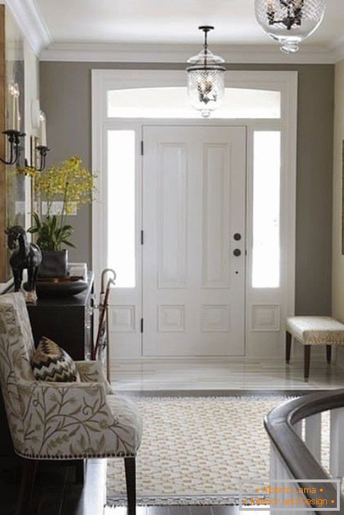 Hall design ideas in a private house