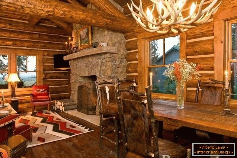 Interior of the log house - 30 photos of the interior design