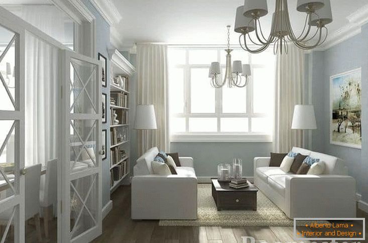 Interior of the living room in a modern style - photo ideas