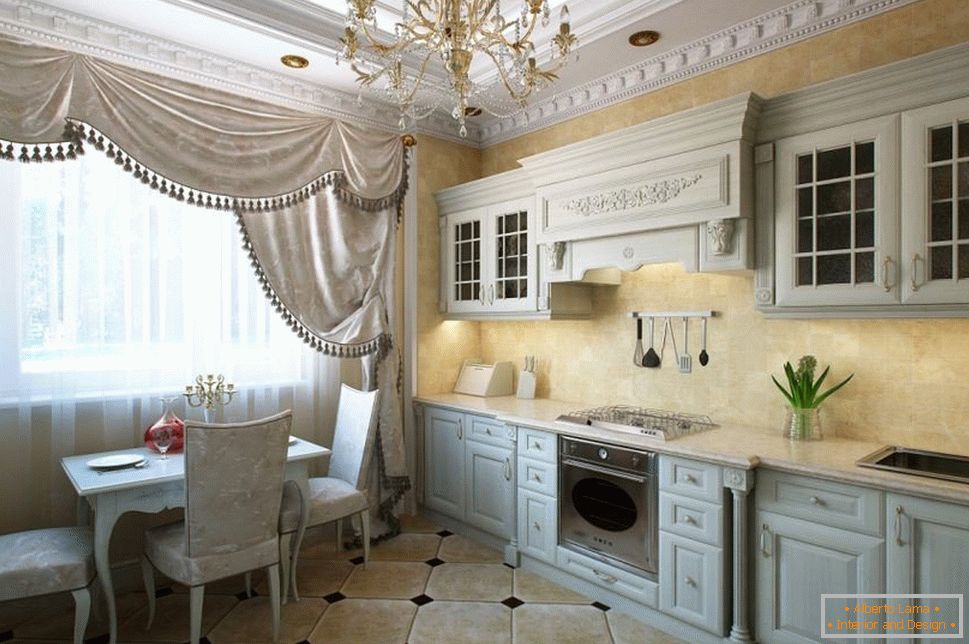The interior of the apartment in the classical style - 25