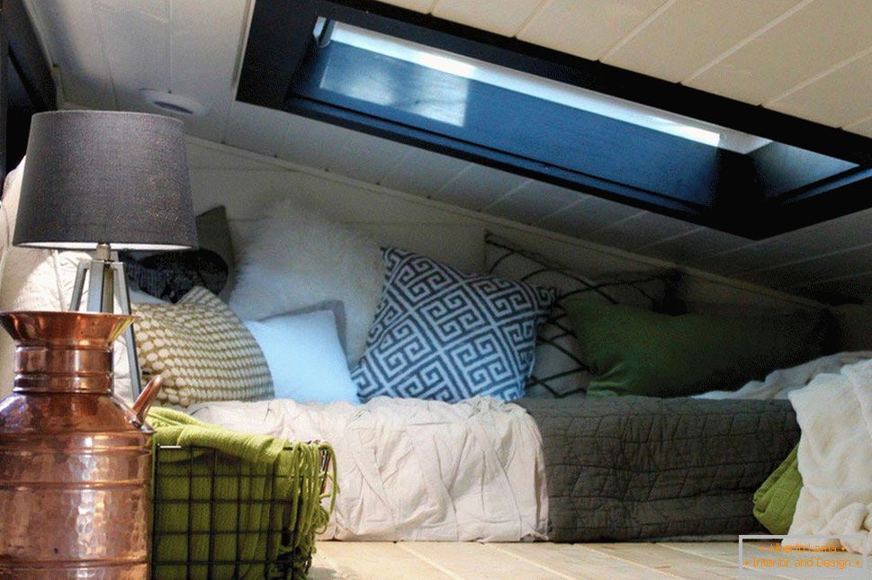 Interior of a small house in the usa: an example of