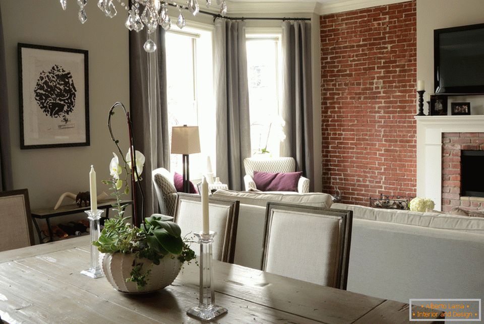Interior of a small apartment for a hospitable travel fan