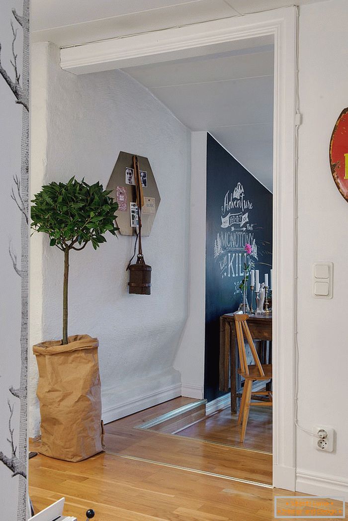 Interior of a small apartment of 50 m2