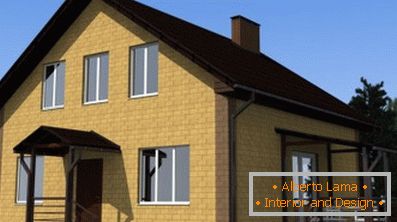Interesting projects of houses with a mansard up to 150 m2