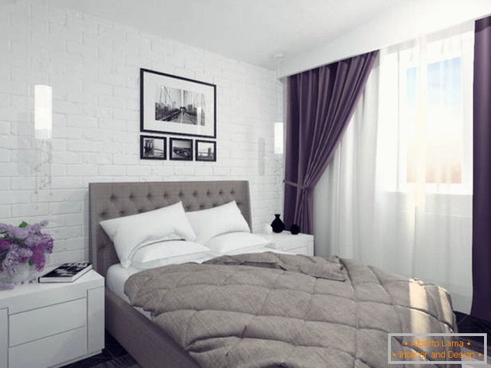 Elegant bedroom in art nouveau style