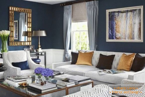 To which wallpaper what curtains are suitable - we select a