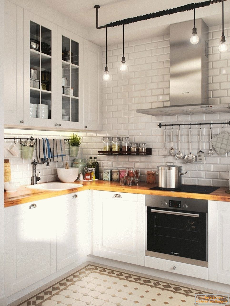 How to make kitchen design in khrushchev modern