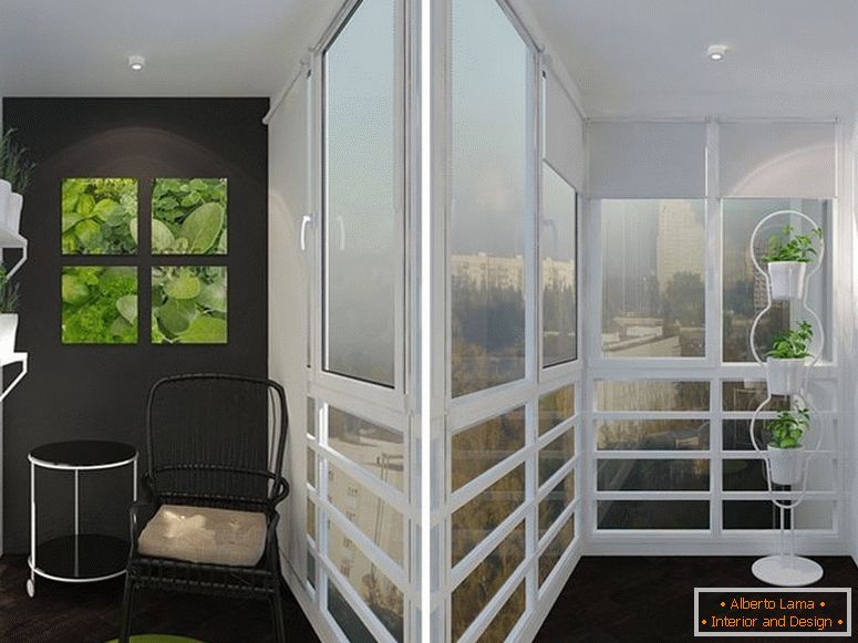 How to create a real cosiness on a small balcony - some