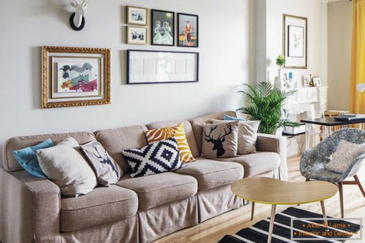 How to create a cosiness in a small apartment - several