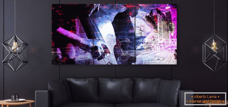 Paintings in the interior - 75 photos of beautiful design