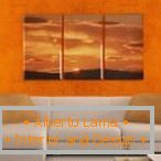 Pictures in the interior of the living room +75 photo