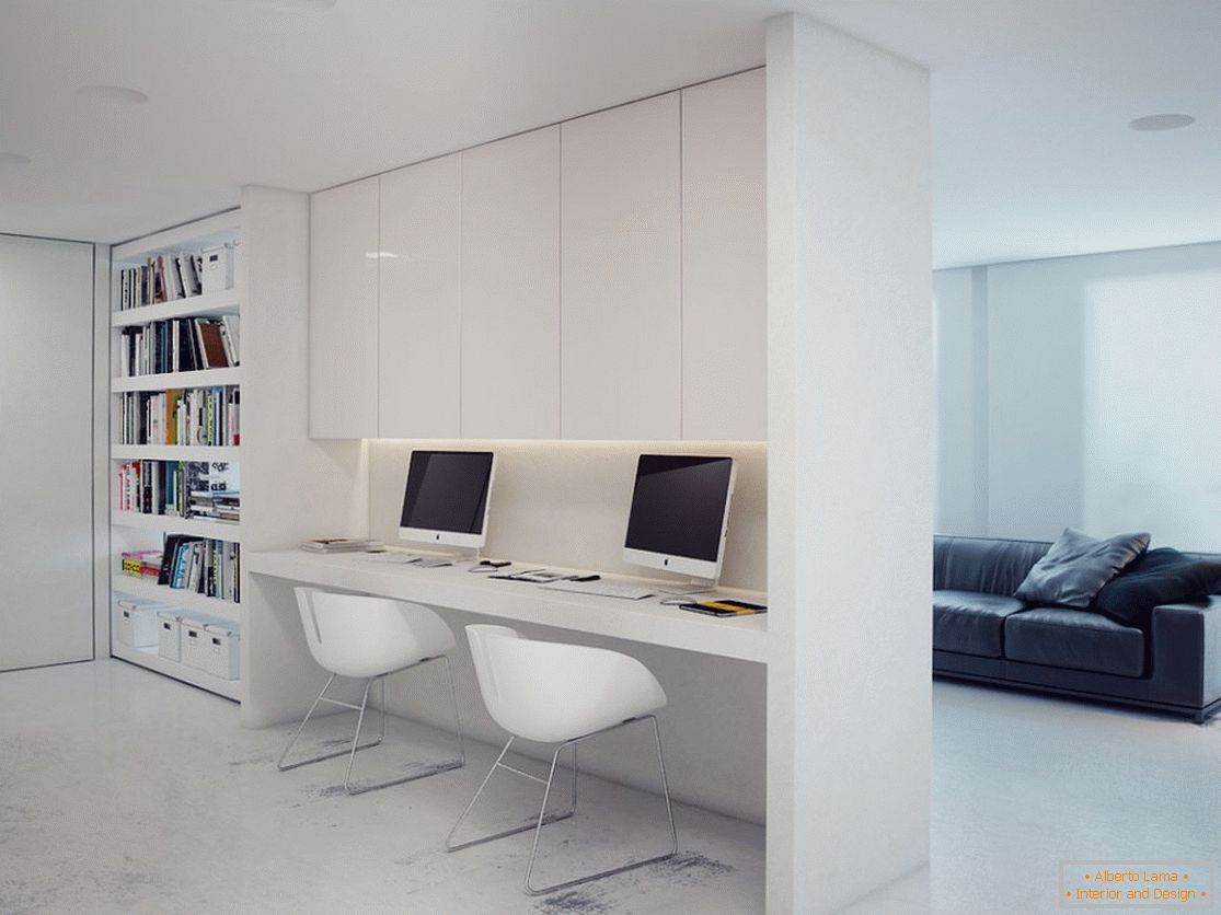 Conceptual studio apartment - a creative mix of three styles