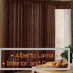 Brown curtains - choice of materials and shades +50 photo