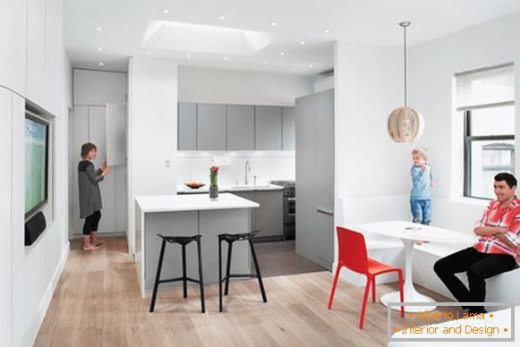 Creative design of small apartments - 4 significant works by