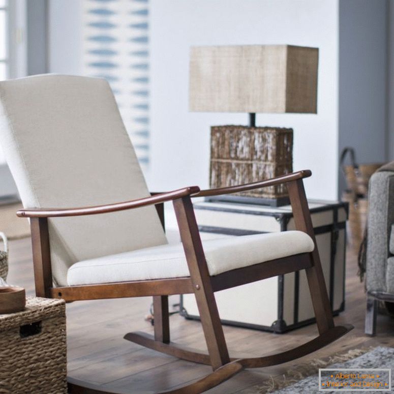 Rocking chair in the interior - 115 photos of novelties