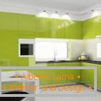 Olive kitchen: examples of interior