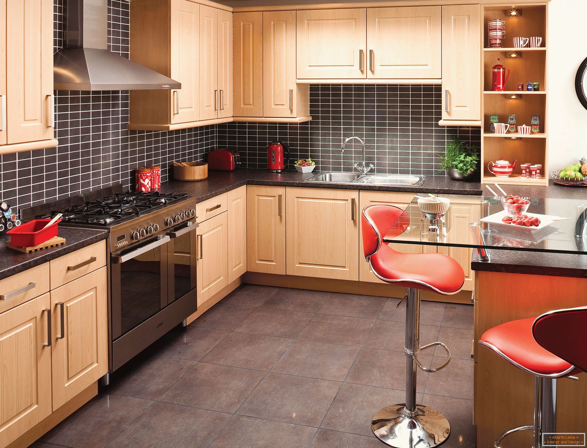A small, yes, remote - a stylish and functional kitchen in a