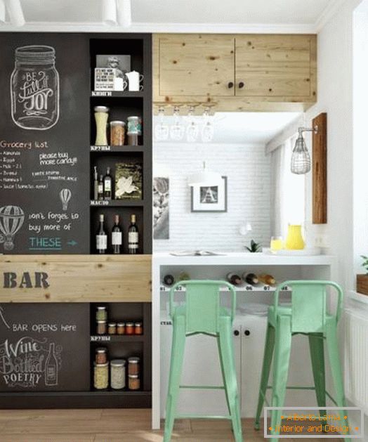 Small bar counters for small kitchens