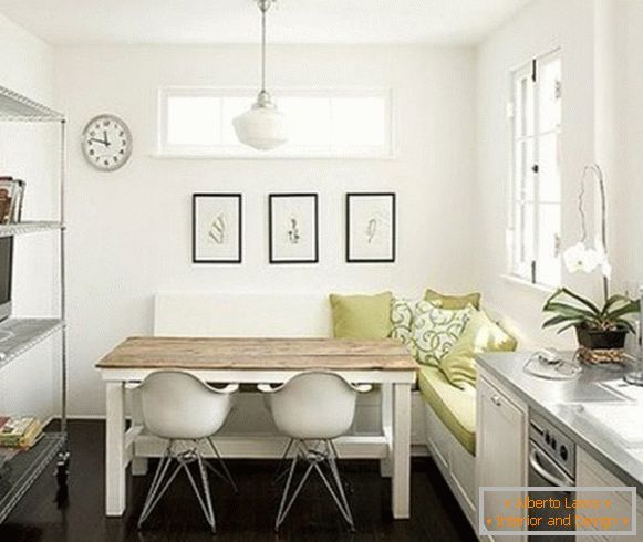 A small sofa in the kitchen with a bed - 57 successful