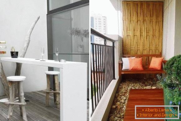 Furniture and decoration for the balcony: 40 best ideas from