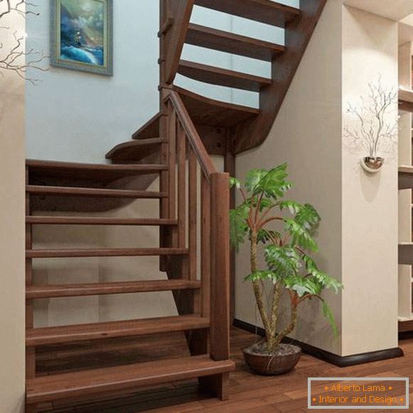 Intermediate staircases and their varieties in a private