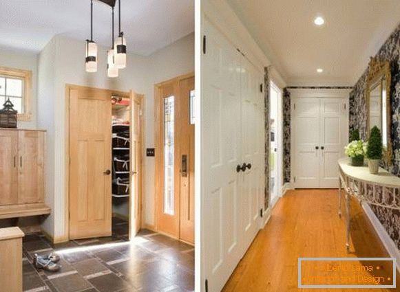 Interior doors in the interior - 35 photos in combination