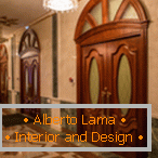 Interior and entrance wooden doors at the mariinsky theater