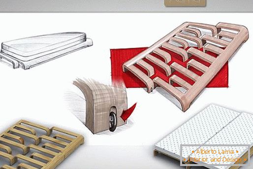 Multi-functional duo-bed from max germano - a clever