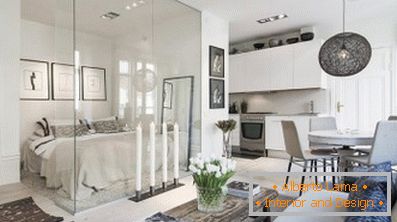 Unique studio apartment: secrets of decoration (55 design