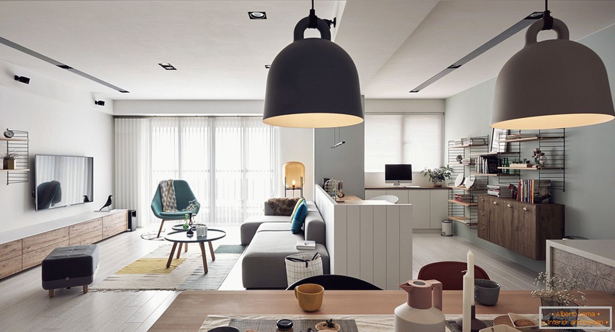 Uncomplicated interior design of a small apartment