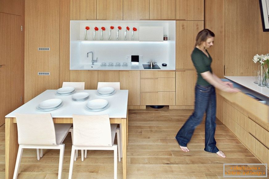 Unreal design of a tiny apartment from czech architects