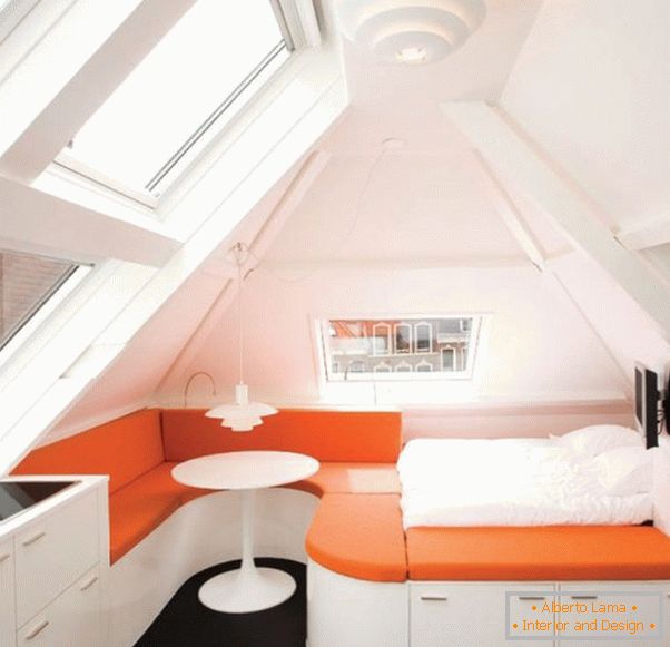 Several original ideas for small apartments - elegant space