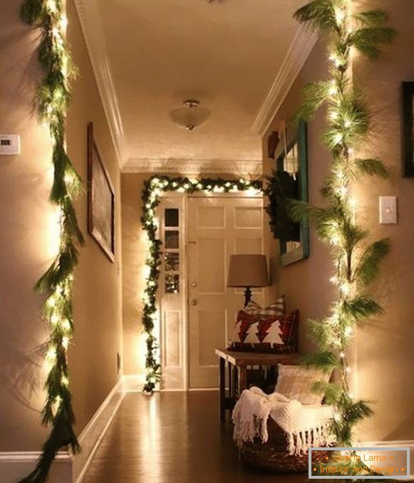 New year led garlands - ideas for home use