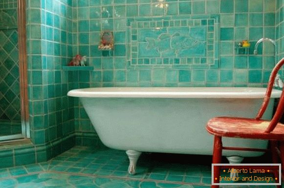 Charming provence style in the bathroom - 30 photos